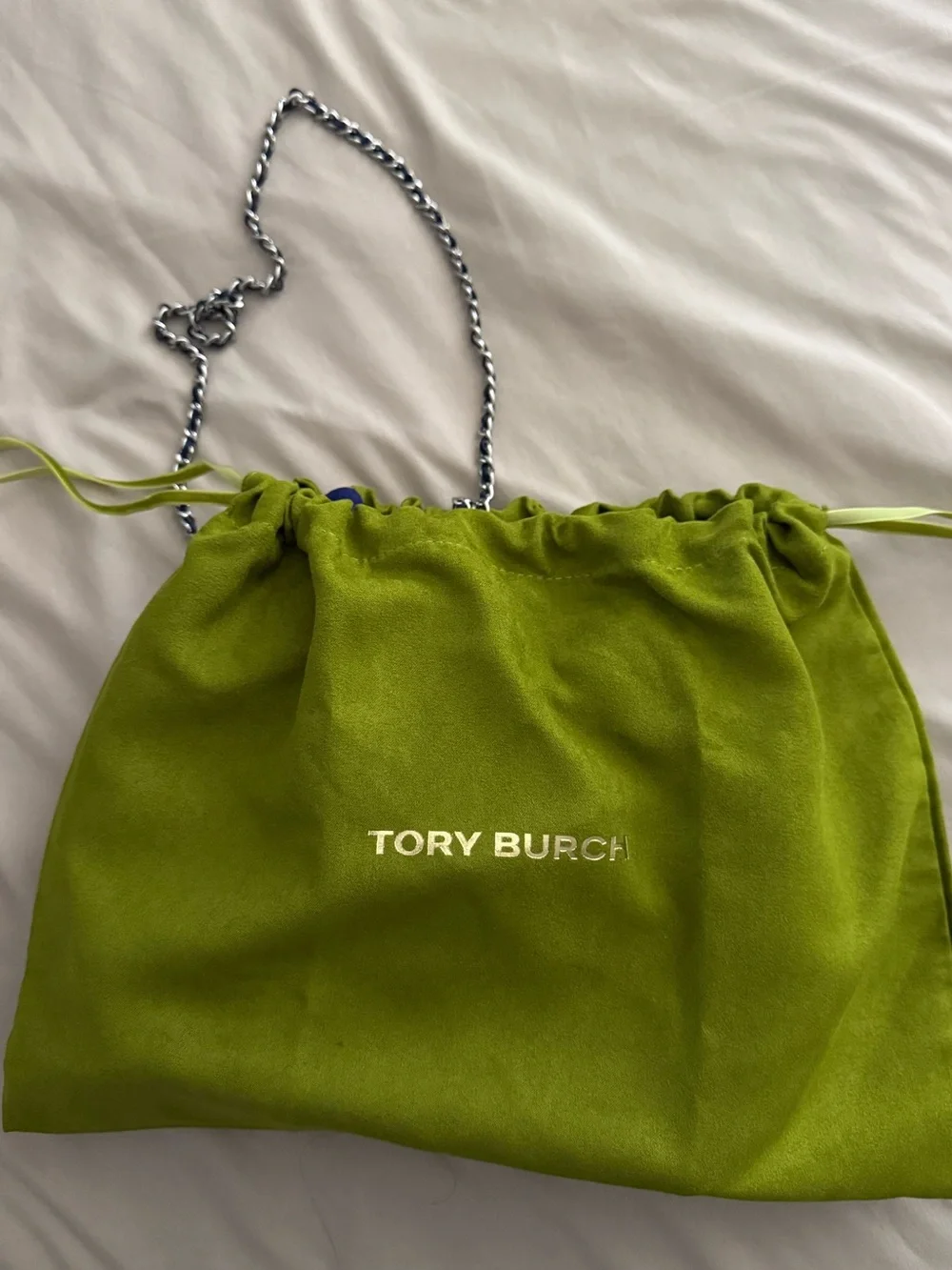 Tory Burch Mini Fleming hobo bag in Ballpoint Navy Blue